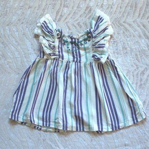 🚼 Jessica Simpson Baby 2-Piece Dress | Cotton Striped Button Down Dress